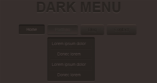 Pure CSS3 Two Level Menu